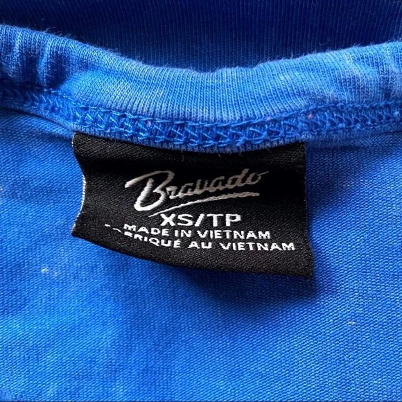 Bravado The Rolling Stones Tee Tongue Short Sleeve Top Blue Size XS - Picture 4 of 6